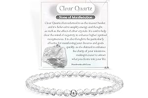 Farfume Bead Bracelets for Women, Handmade Natural Stone 925 Sterling Silver Stretch...