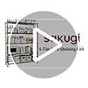 Storage Shelves - 5 Tier Shelf Organizer, Heavy Duty Garage Shelving Unit with Leveling Feet, Stable Metal Shelves Organizer for Pantry, Kitchen and Closet, 47.3" W x 12.6" D x 60.8" H, Black