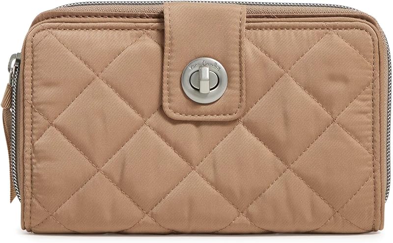 Vera Bradley Women's Performance Twill Turnlock Wallet With RFID Protection