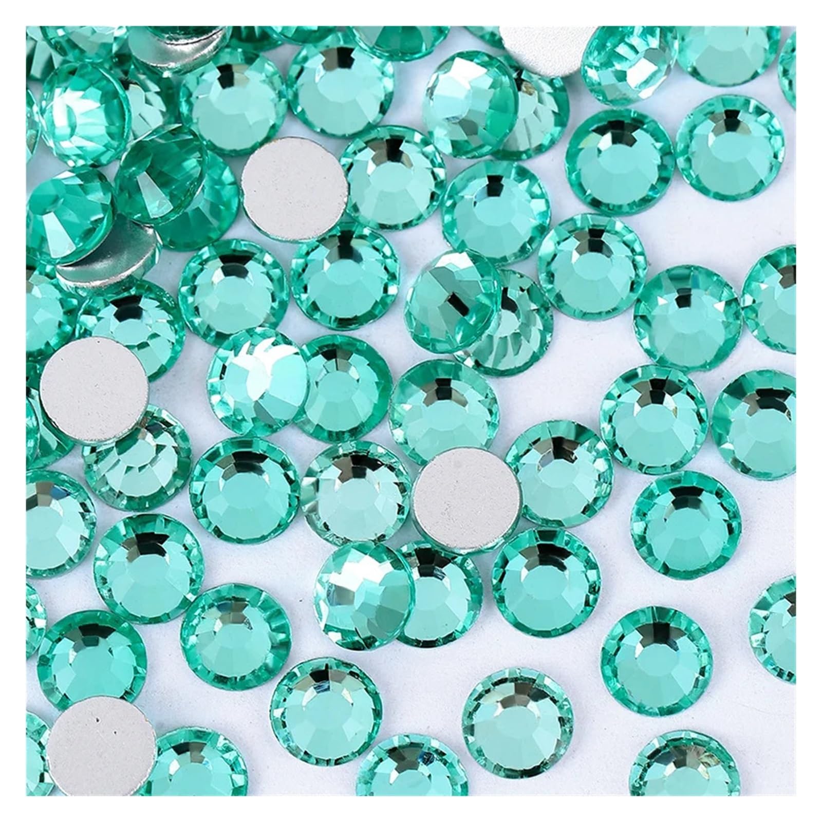 Strass à dos plat vert menthe SS50 pour customiser vos objets