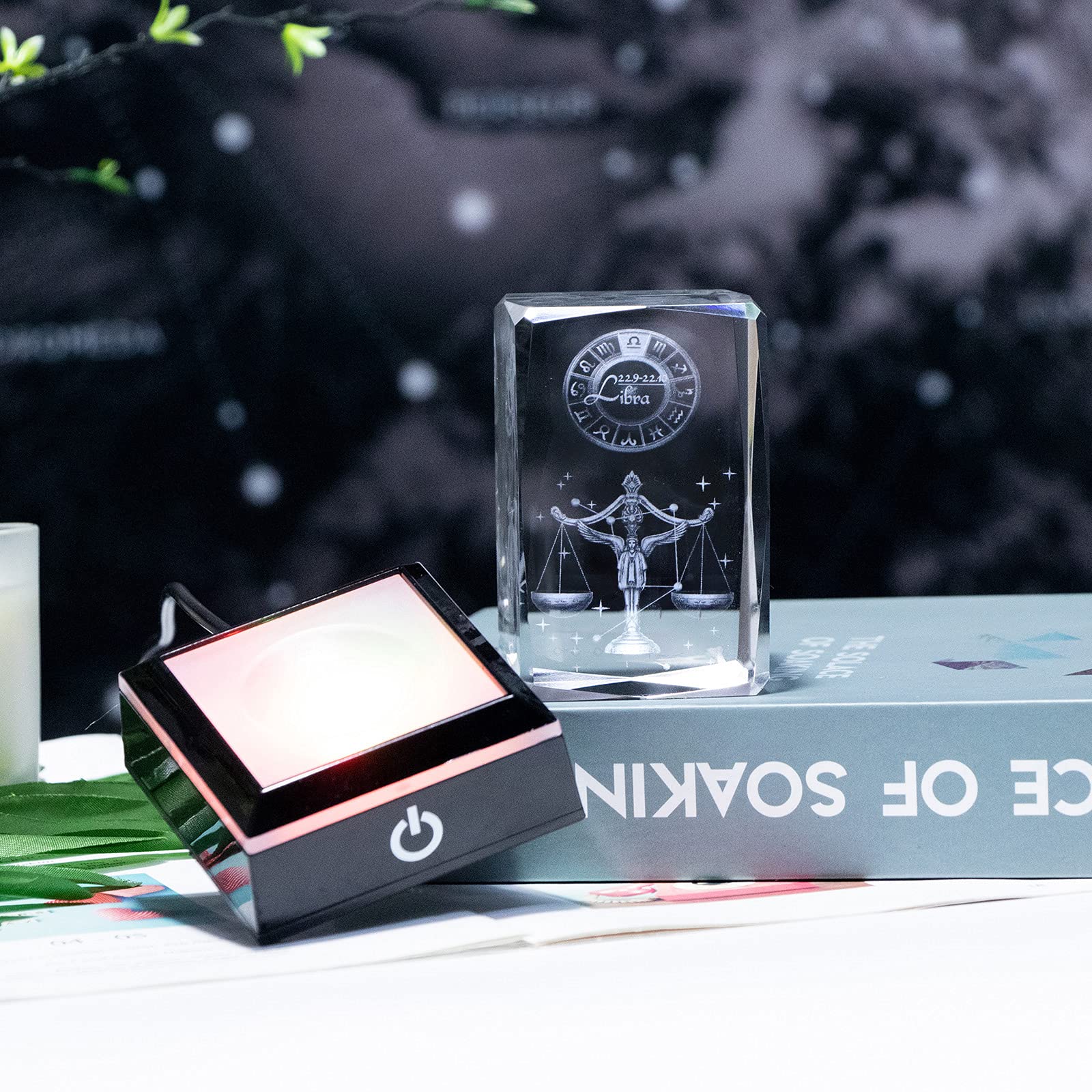 天秤デザイン クリスタルオブジェ 箱付き Amazon.co.jp: 3D クリスタル てんびん座 干支 占星術 ギフト 女性