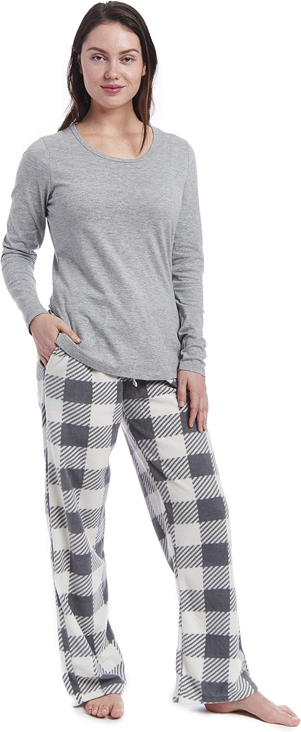 Cherokee Women's Pajama Pants Sets Long Sleeve Design Cotton Top PJs Sleepwear Loungewear - Image 2