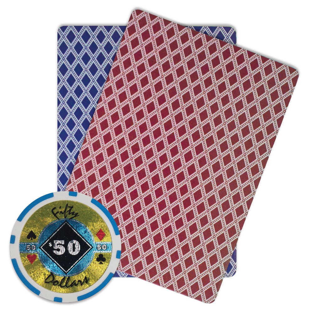 Brybelly Black Diamond Pokerchip Heavy Weight 14 Gramm Clay Composite - 50 Stück ($50 hellblau)