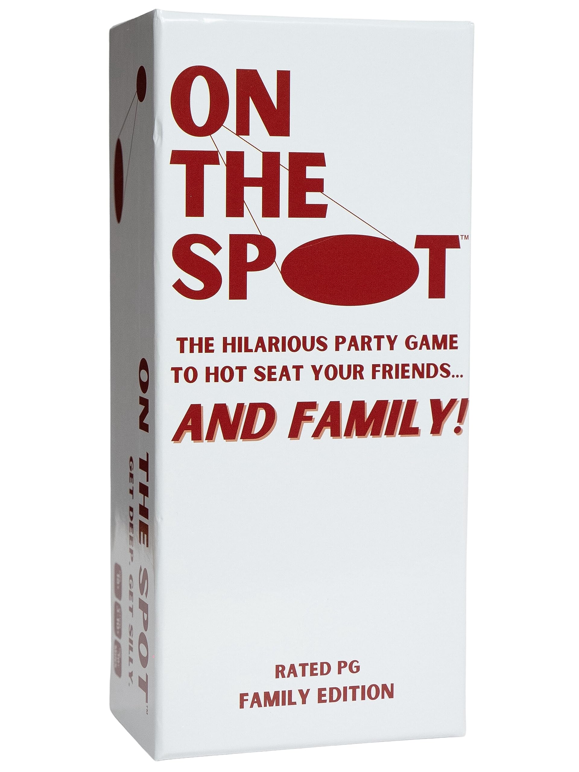 On The Spot: The Hilarious Party Game to Hot Seat Your Friends-and Family | Family Edition | 500 Deep & Silly Cards | Perfect for Family Game Nights | Ages 10+