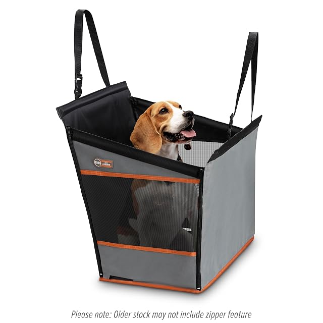 Foto 2 de 8 de K&H PET PRODUCTS Buckle N' Go Asiento de Coche para Mascotas, Gris, pequeño, 21 x 13 x 19 Pulgadas