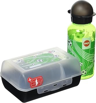 EMSA Bread can Tritan-Soccer with Bottle, Multicolor, 28 x 28 x 18 cm
