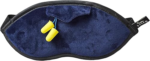 Bucky Eden Collection - Máscara ligera para sombra de ojos con tapones para los oídos reutilizables, color medianoche