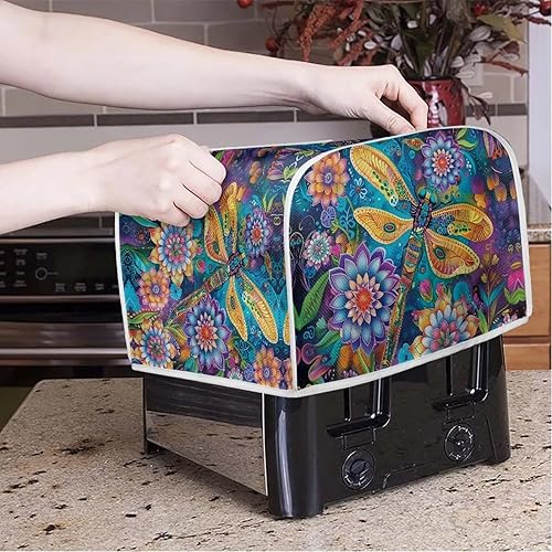 Miniatura 10 de Kathyboom Café 2 rebanadas Tostadora Cubierta Aparato Cubierta Tostadora Polvo Y Huella Digital, Lavables Accesorios de Cocina