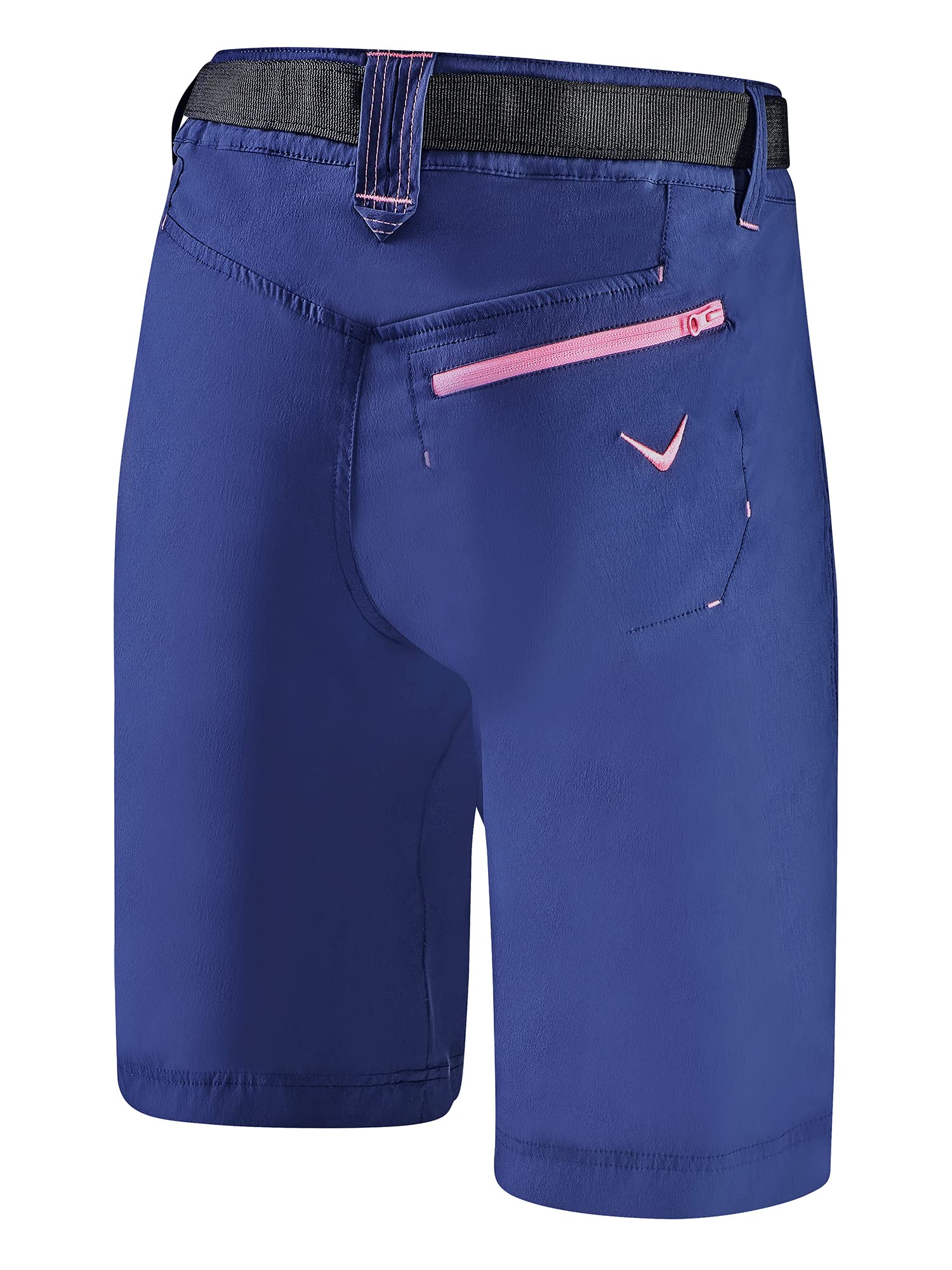 Black Crevice Short de Trekking pour Femme I Short de randonnée Court I Short d'extérieur pour Femme I Imperméable et séchage Rapide I Short de randonnée résistant et Respirant avec Poches