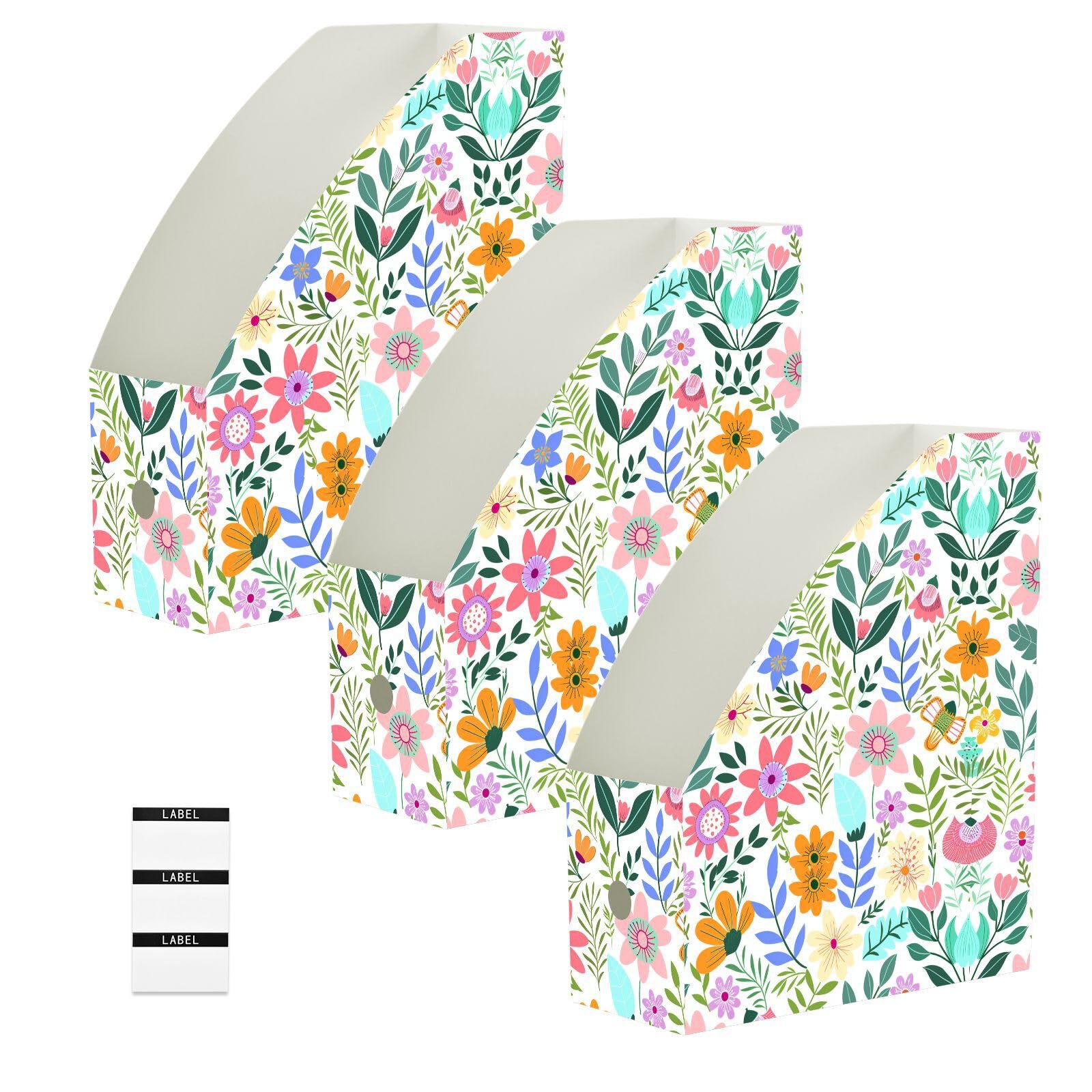 Classeur de bureau à fleurs pour ranger les papiers de la maison et le courrier important