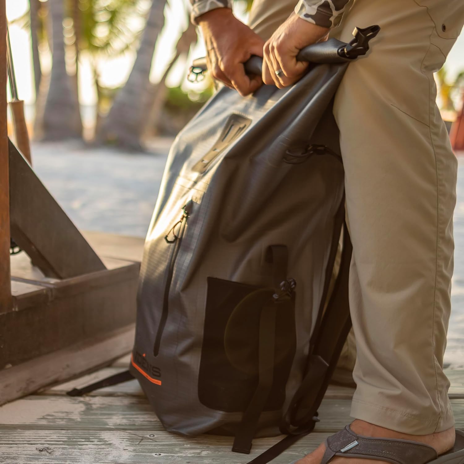 Grundéns Wayward Roll Top Backpack | Waterproof, 38L, Deep Depths - Image 7