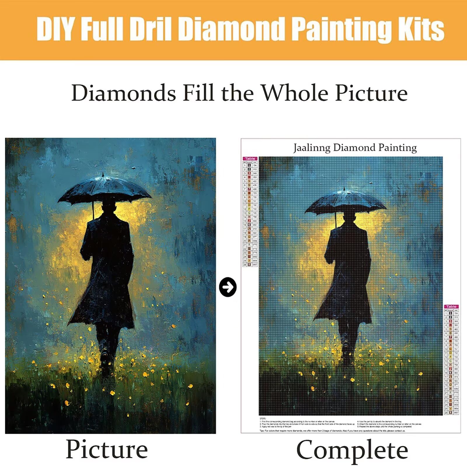 Diamond Painting Kit Completo, Diamond Painting Uomo, 5D Quadrato Pittura Diamante Kit Manualidades Adultos DIY Diamantini Crystal Art Disegni Ricamo Punto Croce Artigianale, 60x90cm Astratto j0-741