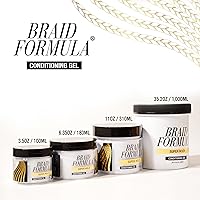 Vista 6 de EBIN NEW YORK Gel acondicionador de fórmula trenzada, súper sujeción, 11 onzas Ideal para trenzar, torcer, bordes, sin residuos, sin descamación