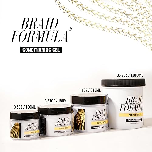 Miniatura 6 de EBIN NEW YORK Gel acondicionador de fórmula trenzada súper sujeción 353 onzas  Ideal para trenzar torcer bordes sin residuos sin descamación fuerte