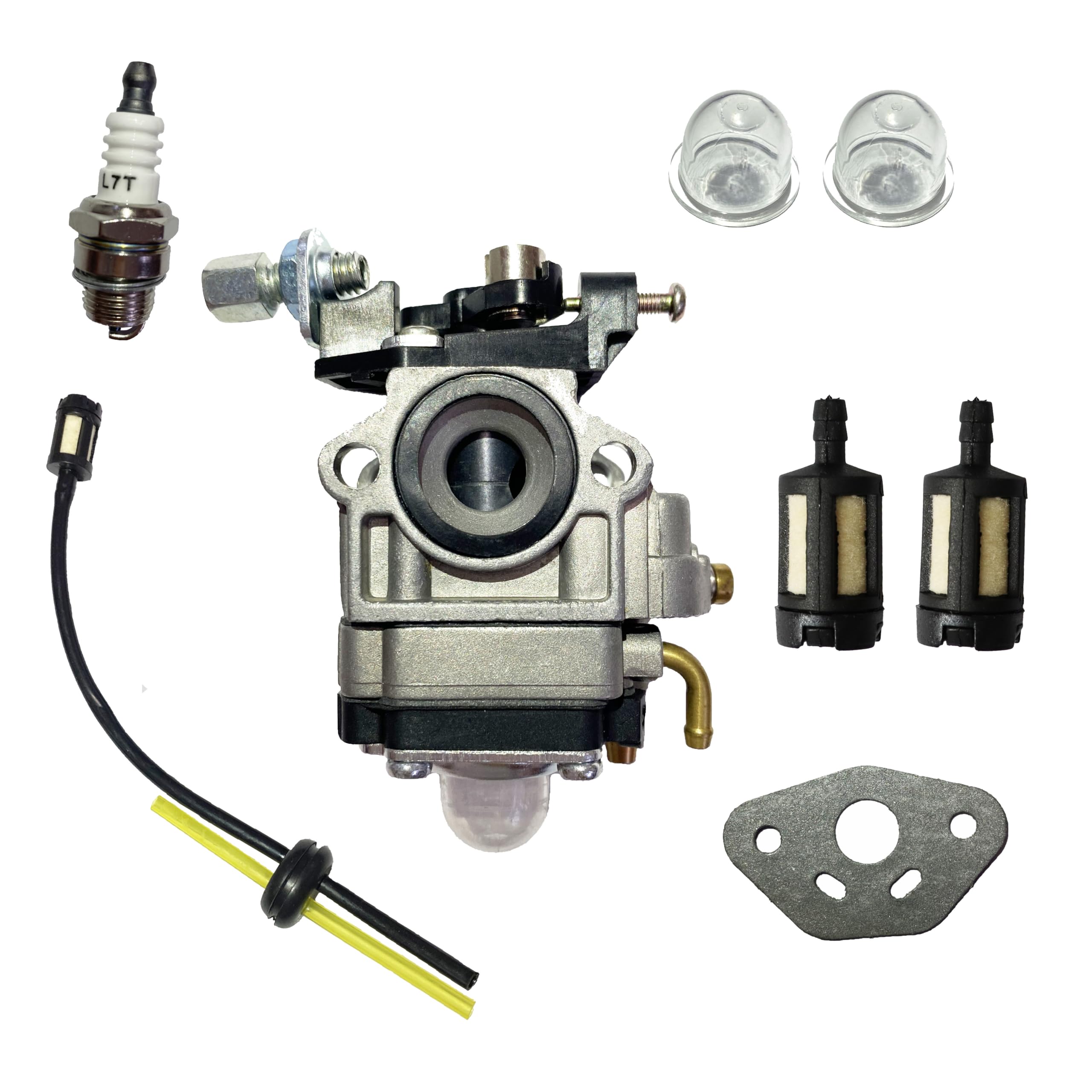 Carburateur 11mm pour débroussailleuse tronçonneuse 22cc 26cc 33cc 34cc 36cc Moteur tondeuse gazon
