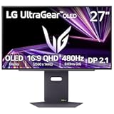 27GX790A-B 27-inch Ultragear OLED Gaming Monitor QHD 1440p 480Hz&comma; 0&period;03ms&comma; DisplayPort 2&period;1&comma; True Black 400&comma; NVIDIA G-Sync&comma; AMD FreeSync Premium Pro&comma; HDMI&comma; USB&comma; Tilt&sol;Height&sol;Swivel&sol;Pivot Stand&comma; Black