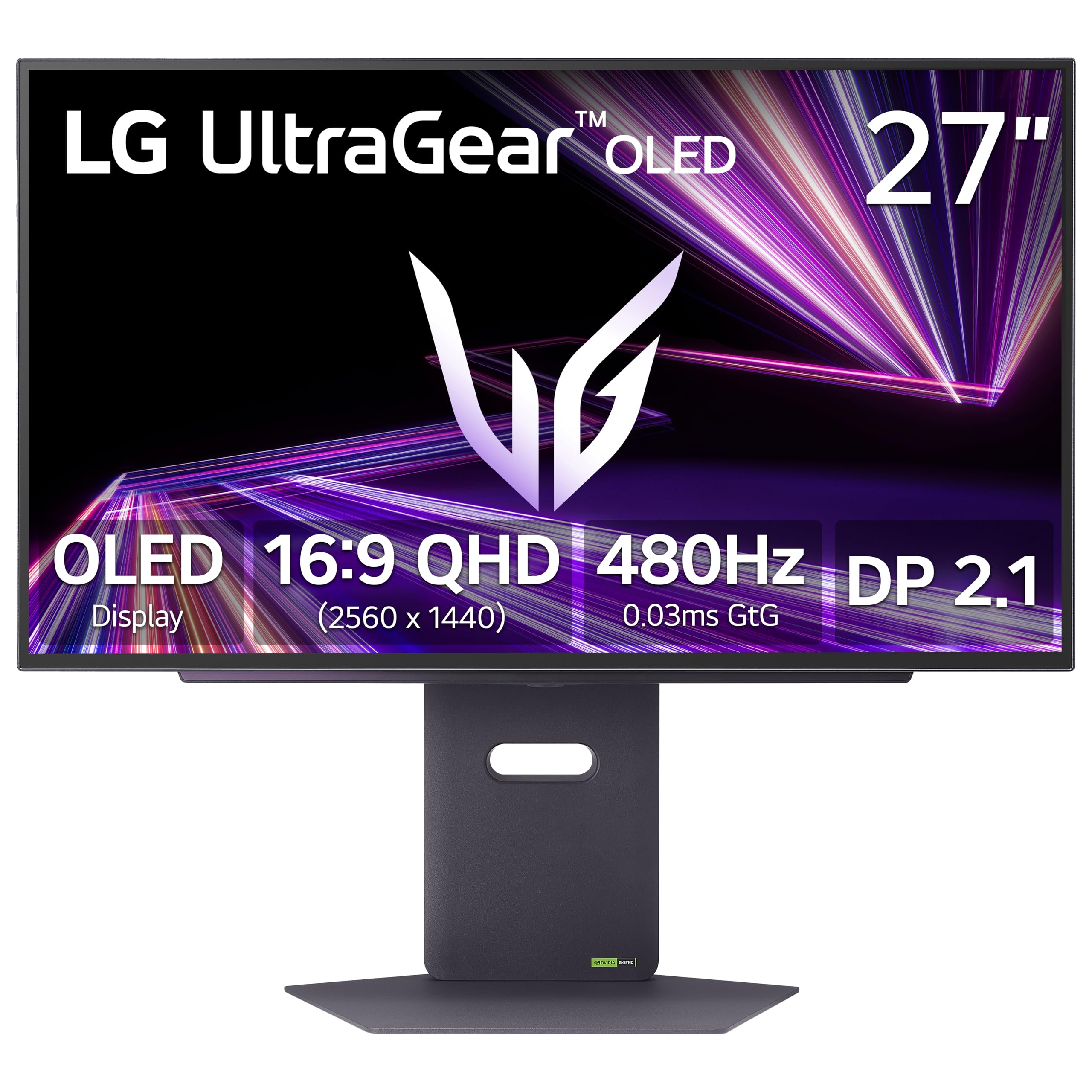 LG 27GX790A ゲーミングモニター　26.5インチ　有機EL 美しさ×速さのゲーミングモニター「LG UltraGear™」シリーズ26.5