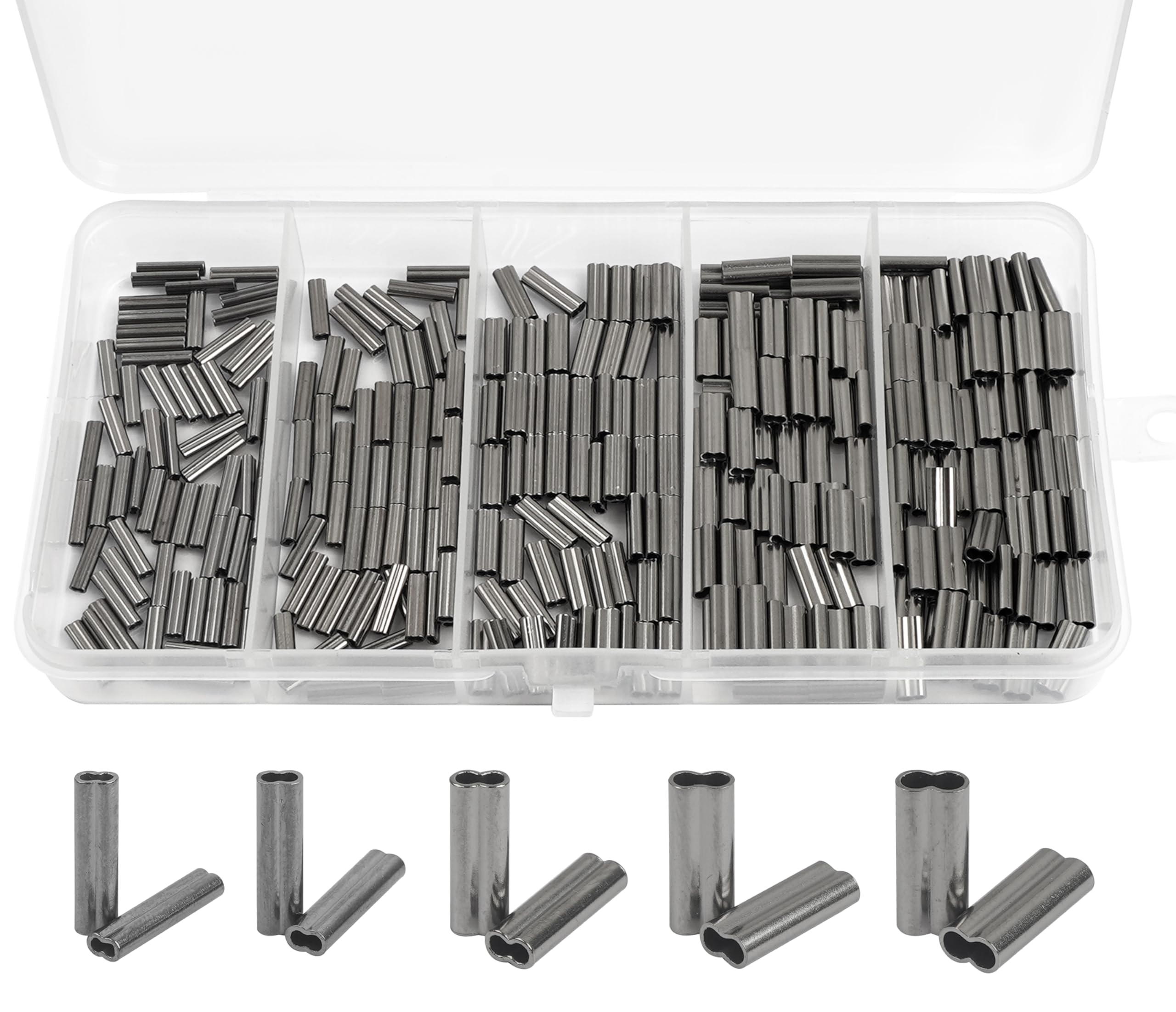 Phad Fishing 100/300 Pièces Tubes De Cuivre Crimp Sleeve – Connecteurs De Ligne Pour Pêche En Mer Et Carnassiers