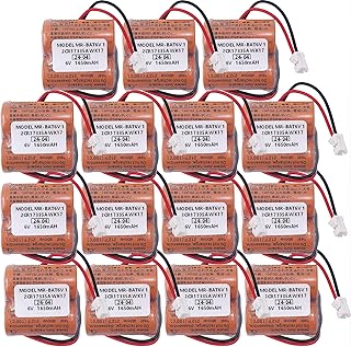(15-Pack) MR-BAT6V1 2CR17335A WK17 6V 1650mAh Lithium Battery Replacement 2CR17335A WK17 Battery for M80 Driver MR-J4 servo System