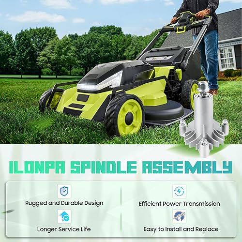 Miniatura 5 de El kit de reconstrucción de cortacésped de cubierta de 42 pulgadas incluye (2) husillos 130794 532130794 582922301, (2) poleas 173436 129861, (1)