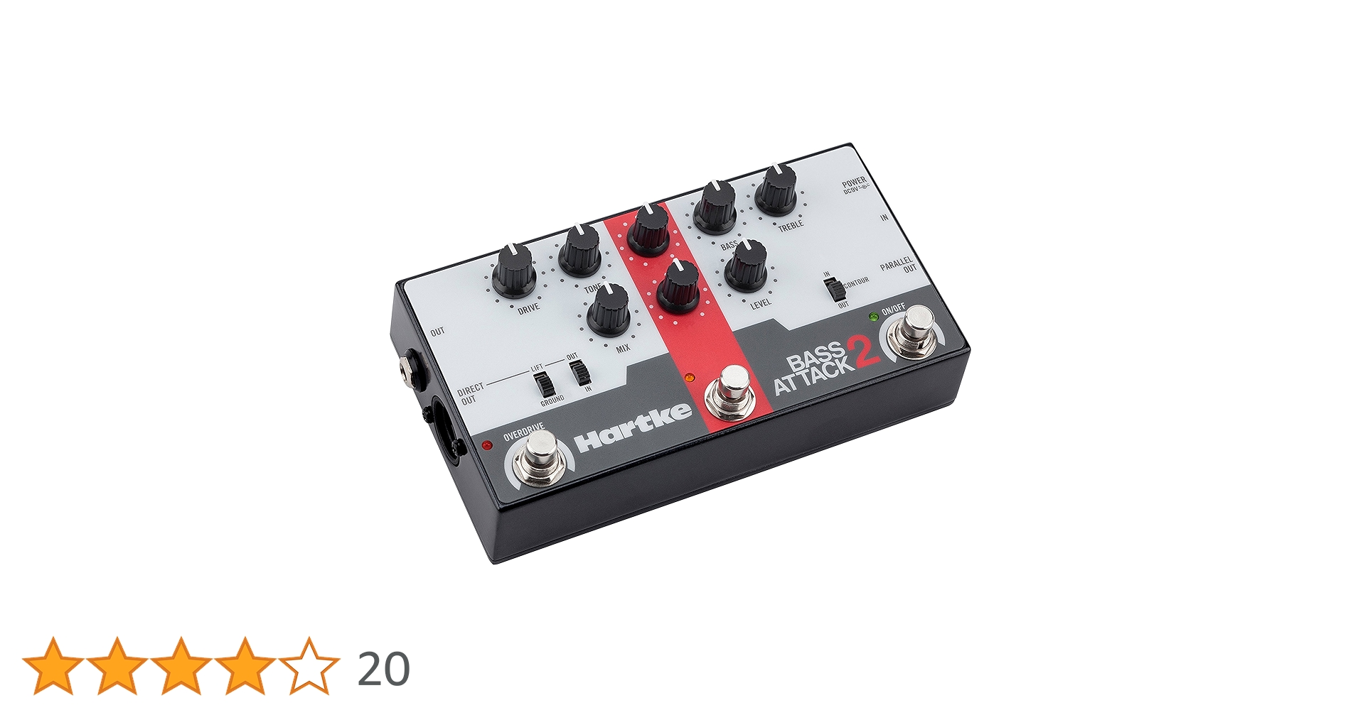 Hartke Bass Attack 2 Bass Preamp/Direct Box with Overdrive