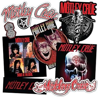 Motley Crue Sticker Vinyl Decal Laptop Water Bottle Car Scrapbook Sheet (Type 2 V3)
