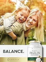 Vista 6 de Carlyle Organic Inulin Powder 48oz Prebiotic Fiber from Jerusalem Artichoke Vegan, Vegetarian, Non-GMO & Gluten Free Supplement