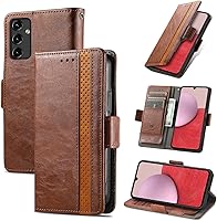 Vista 136 de Funda para Honor X7, Funda para Honor Play 30+ Plus Funda de piel sintética con ranuras para tarjetas Funda con soporte abatible Rojo