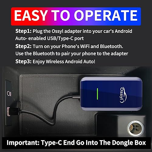 Miniatura 2 de Adaptador automático inalámbrico de Android para coches automáticos Android con cable de fábrica, Plug & Play, soporte OTA actualización R.2