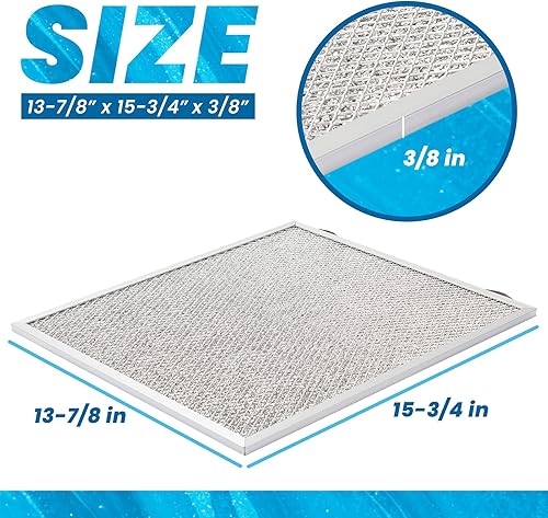 Miniatura 2 de ANTOBLE Filtro de grasa para campana extractora compatible con Broan Nutone Kenmore S99010430-002, 99010430-002, filtros de grasa de aluminio