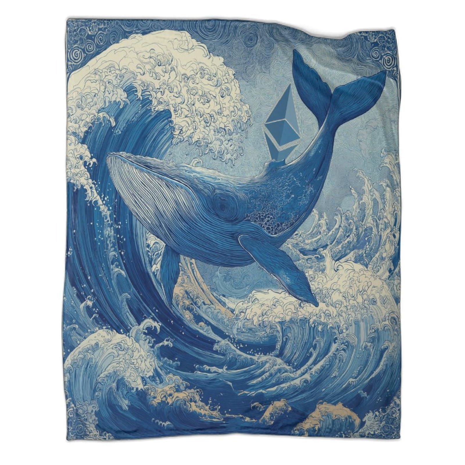 Béluga, gravure sur bois ondulée Ropa Cama Suave Con Estampado 3D Manta Adecuada Para Sala De Estar,dormitorio,sofá,cálido Y Cómodo 80x90inch(200x230cm)