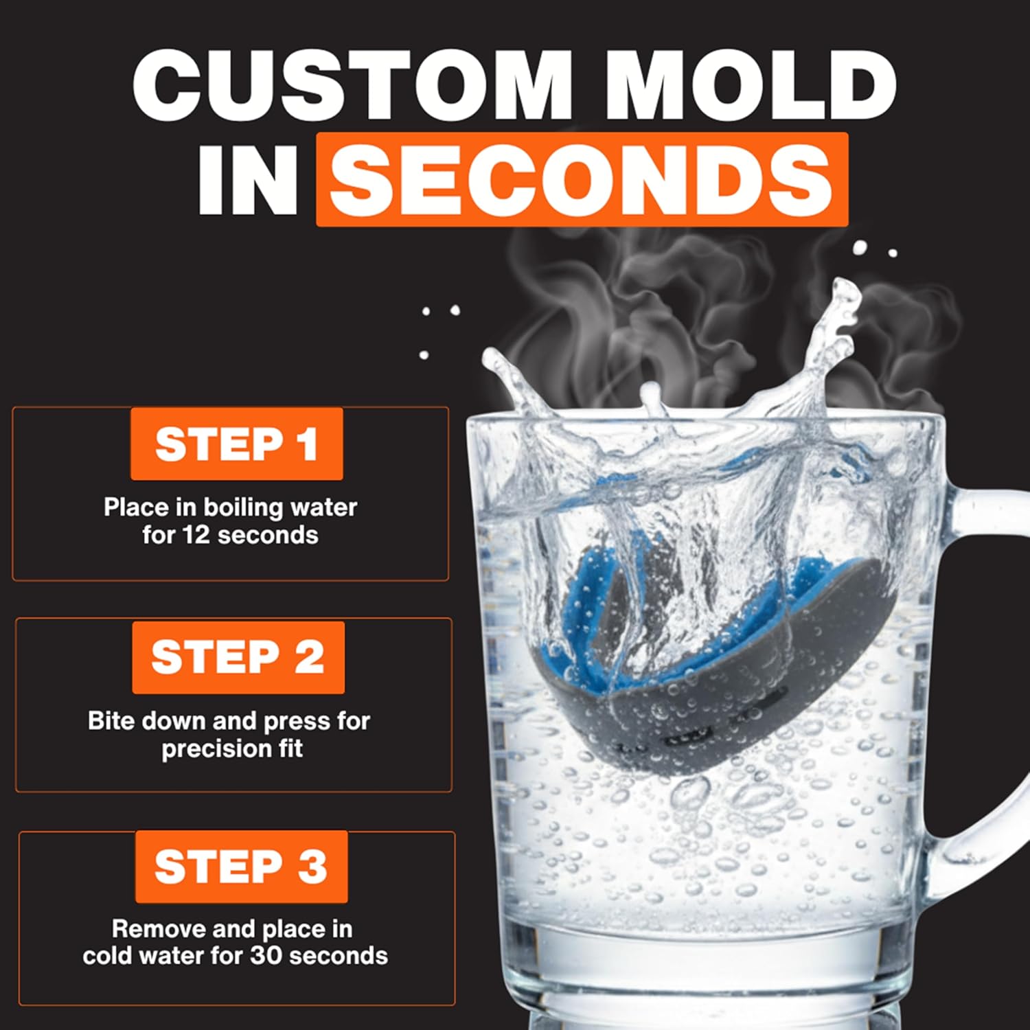 Shock Doctor Nano Double Mouthguard, Protects Upper and Lower Teeth, Youth & Adult available