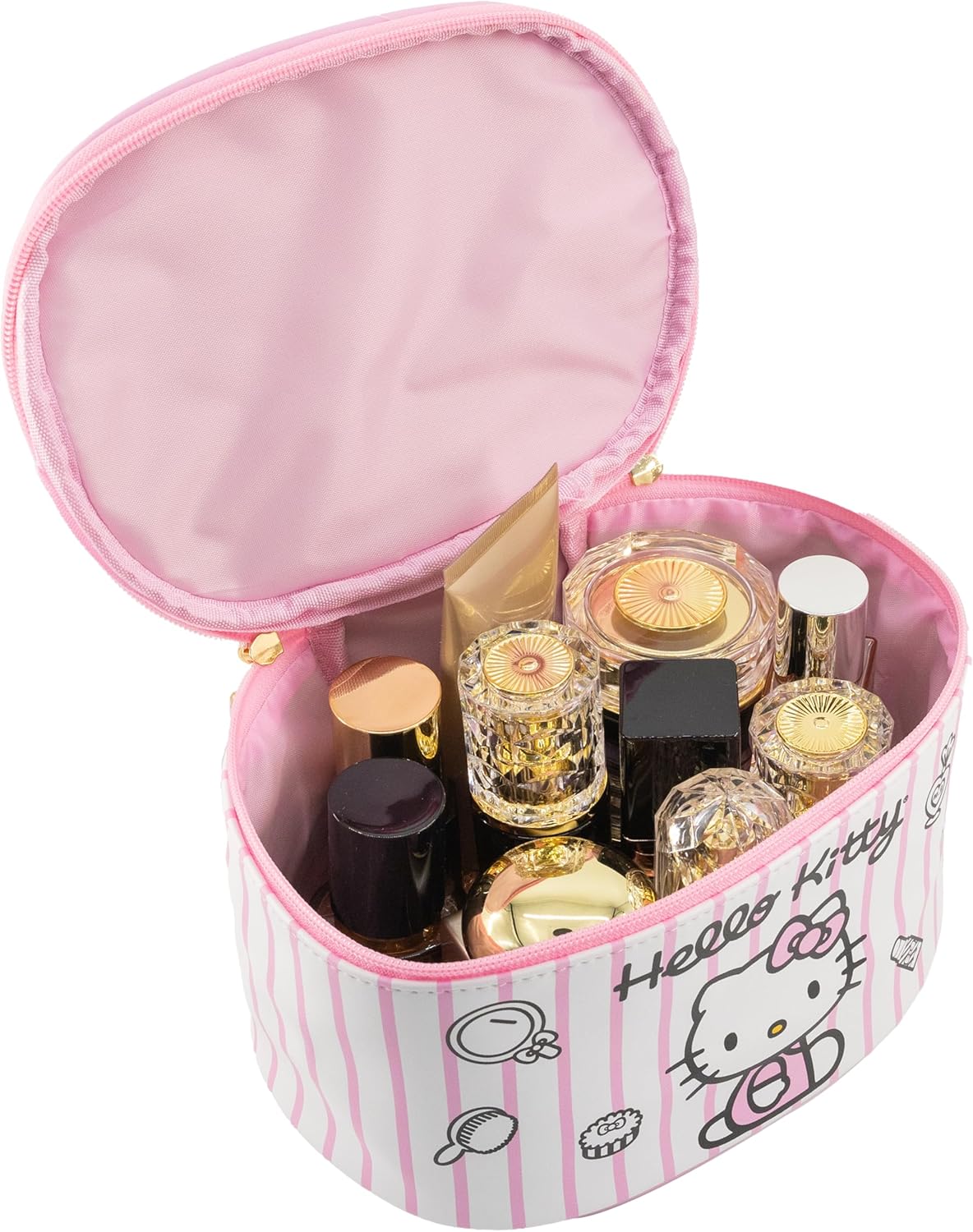 Sanrio Hello Kitty Makeup Bag – Makeup Organizer, Travel Toiletry Bag for Women & Girls | Cute Cosmetic Bag, Train Case for Kids, Travel Bag, Toiletry Bag for Women, Make up Storage | Ages 3+ - Image 5