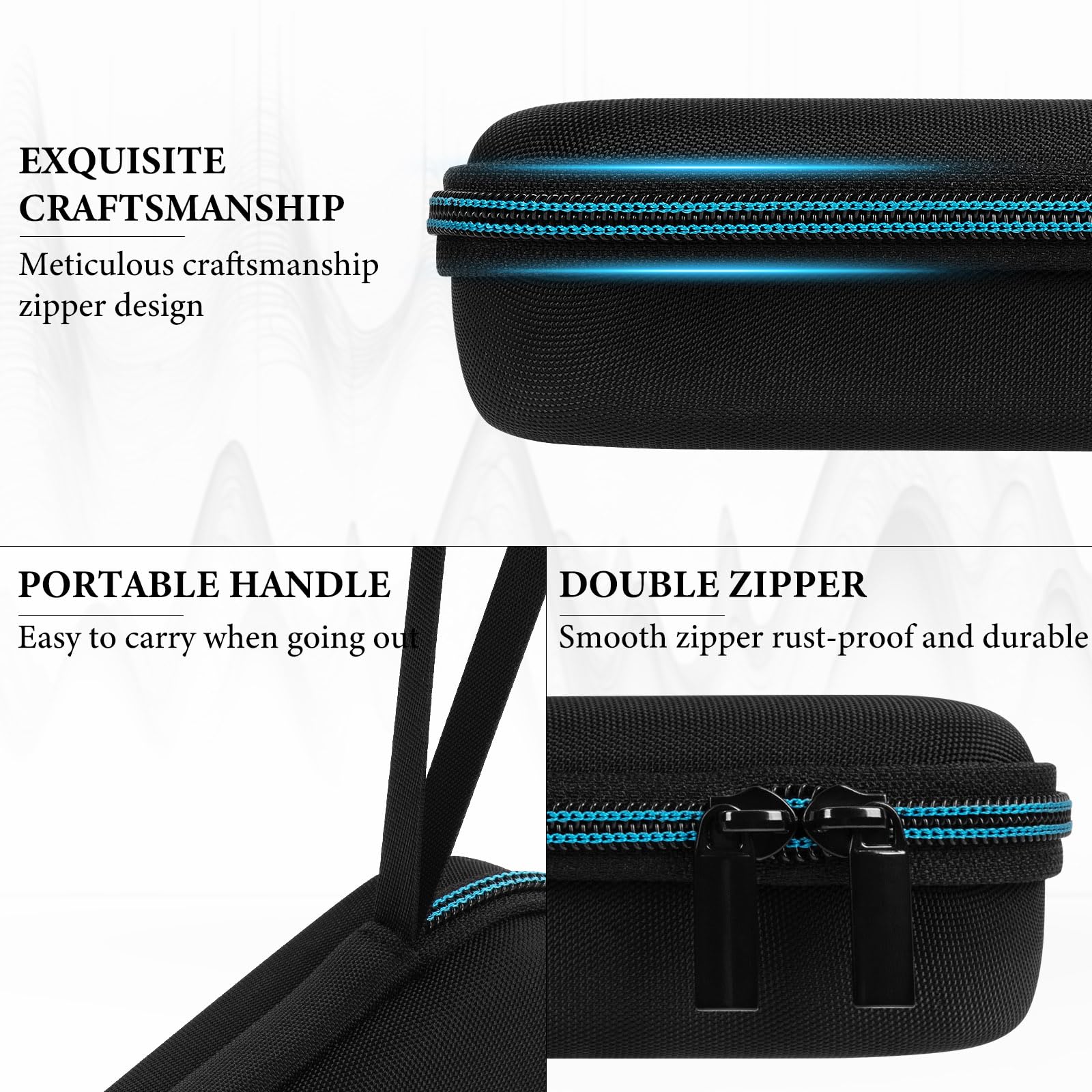 GEEKRIA Funda rígida de Transporte Compatible con Razer Kishi V2 Mobile Gaming Controller, Bolsa de Almacenamiento portátil, Funda de Viaje compacta a Prueba de Golpes y arañazos (Negro)