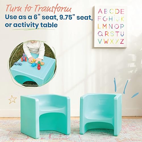 Miniatura 4 de ECR4Kids Tri-Me Silla de cubo 3 en 1, muebles para niños, Aqua