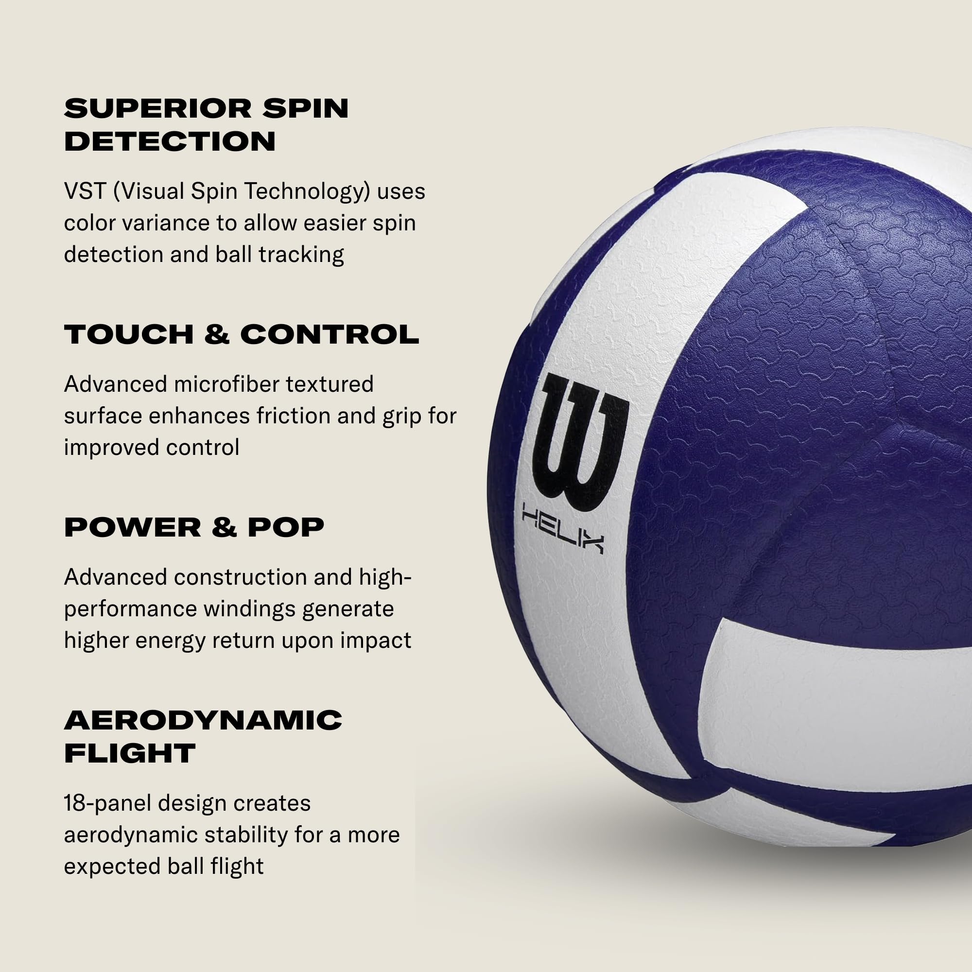 Wilson Pallone da Pallavolo Helix Game, Progettato Per Alte Prestazioni,Presa Avanzata e Controllo Ottimizzato, Realizzato In Microfibra di Alta Qualità, Colore: Verde/Bianco, Dimensioni Ufficiali