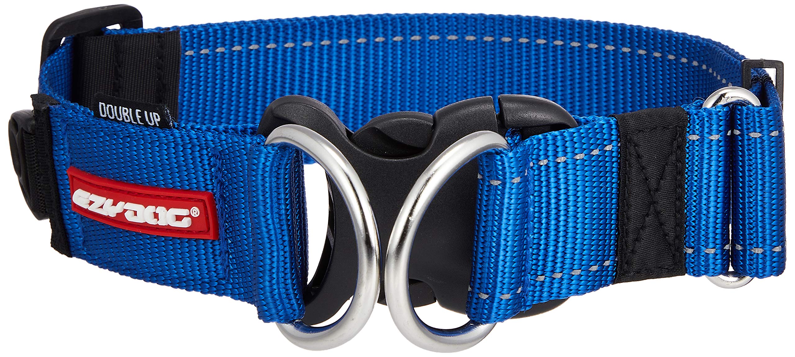 EZYDOG Collar, Double Lock Color, Blue, For Large Dogs, Size XL