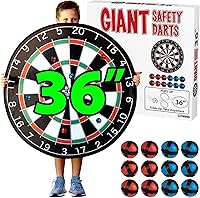 Vista 1 de Funwares 36" Giant Dart Board for Adults and Kids, 25% Larger Than The Competition for Ultimate Indoor Fun and Outdoor Fun, Party Game for Families
