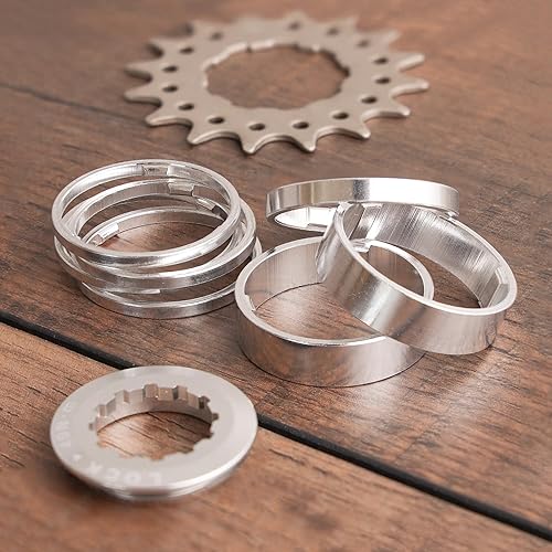 Miniatura 2 de CyclingDeal Kit de conversión Fixie Bike de una sola velocidad compatible con Shimano Sram Cassette Freewheel Hub Adaptor - para bicicleta de
