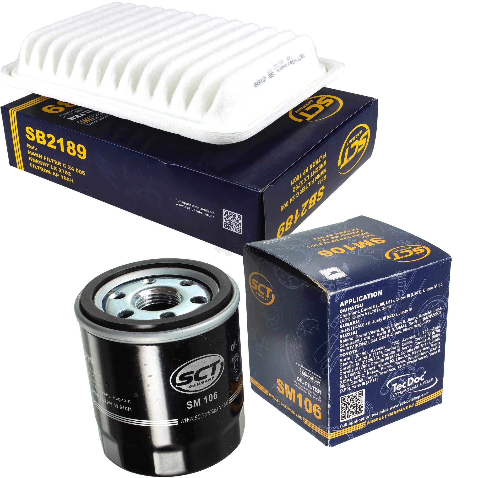 Produktbild von Autofilter Set 270x53x185 Mm SCT Germany Inspektions Set