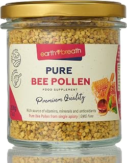 Earthbreath Bee Pollen Granules - 200gr - Pure Raw Natural - Healthy Immunity Support - Free from Any Artificial Additives