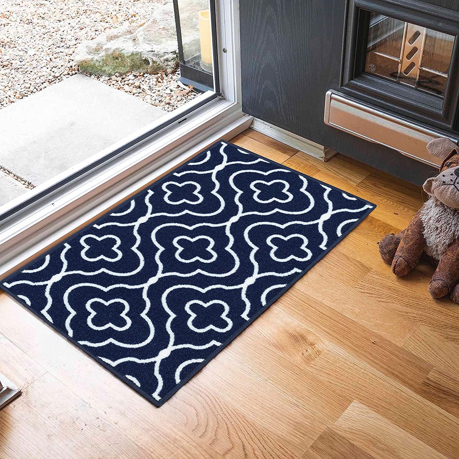GULLAMBO Washable Door Mat Indoor Non Slip Mat For Wooden Floor