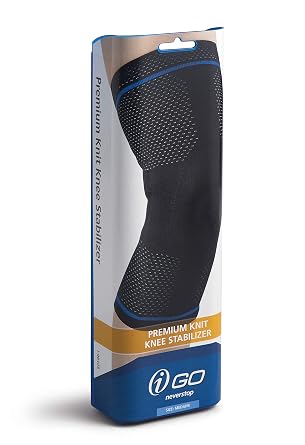 iGO i-98107 Premium Knit Knee Stabilizer, Shape, Large