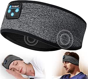 Sleep Headphones Bluetooth Headband,Sleeping Headphones Sports Headband, Long Time Play Sleeping Headsets with Built in Speakers Perfect for Workout,Running,Yoga asin的图片