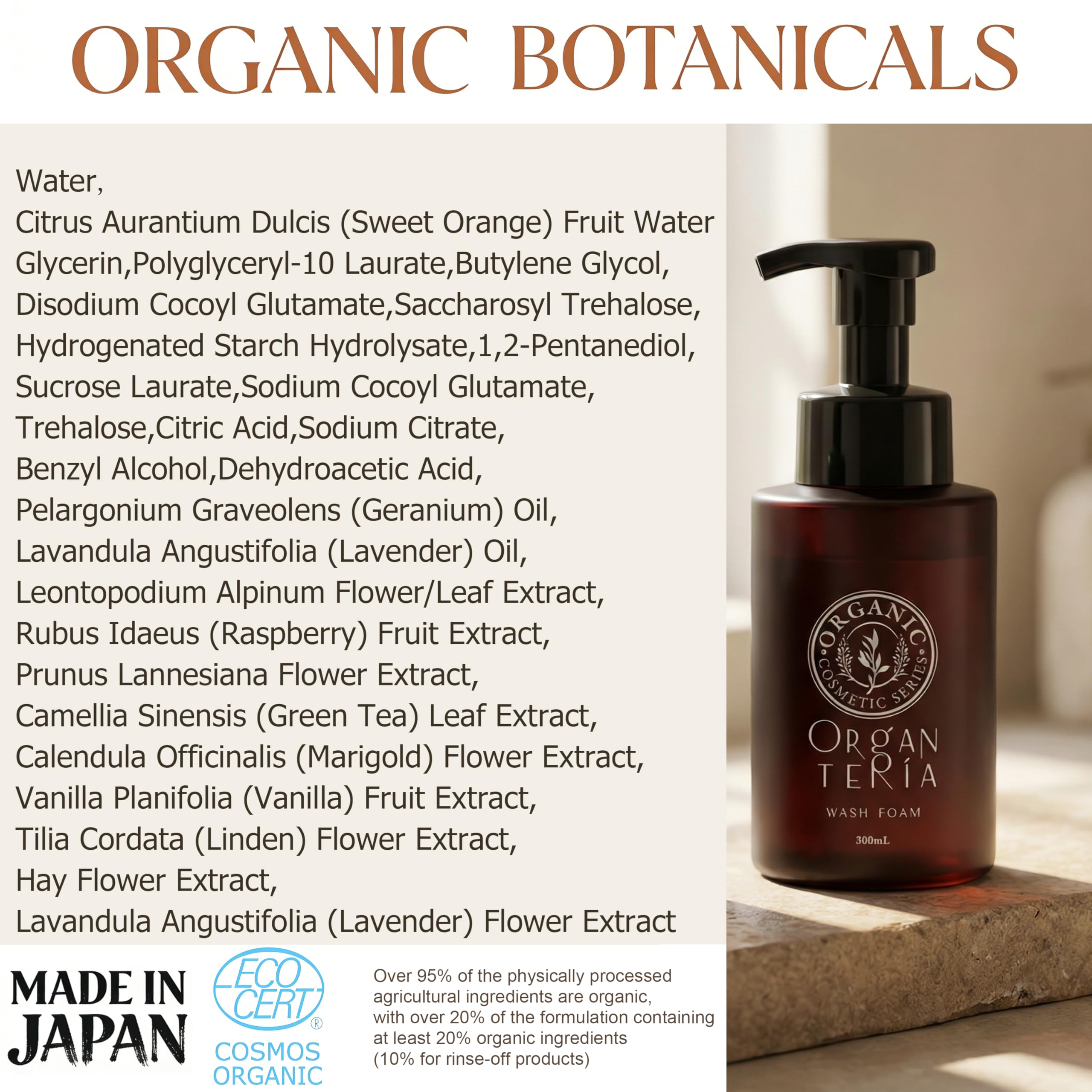 Elitzia Organiczny środek do czyszczenia twarzy z aminokwasami, delikatny mus do mycia twarzy dla wrażliwej i wszystkich rodzajów skóry, z algami śnieżnymi i ekstraktami roślinnymi, nawilżający