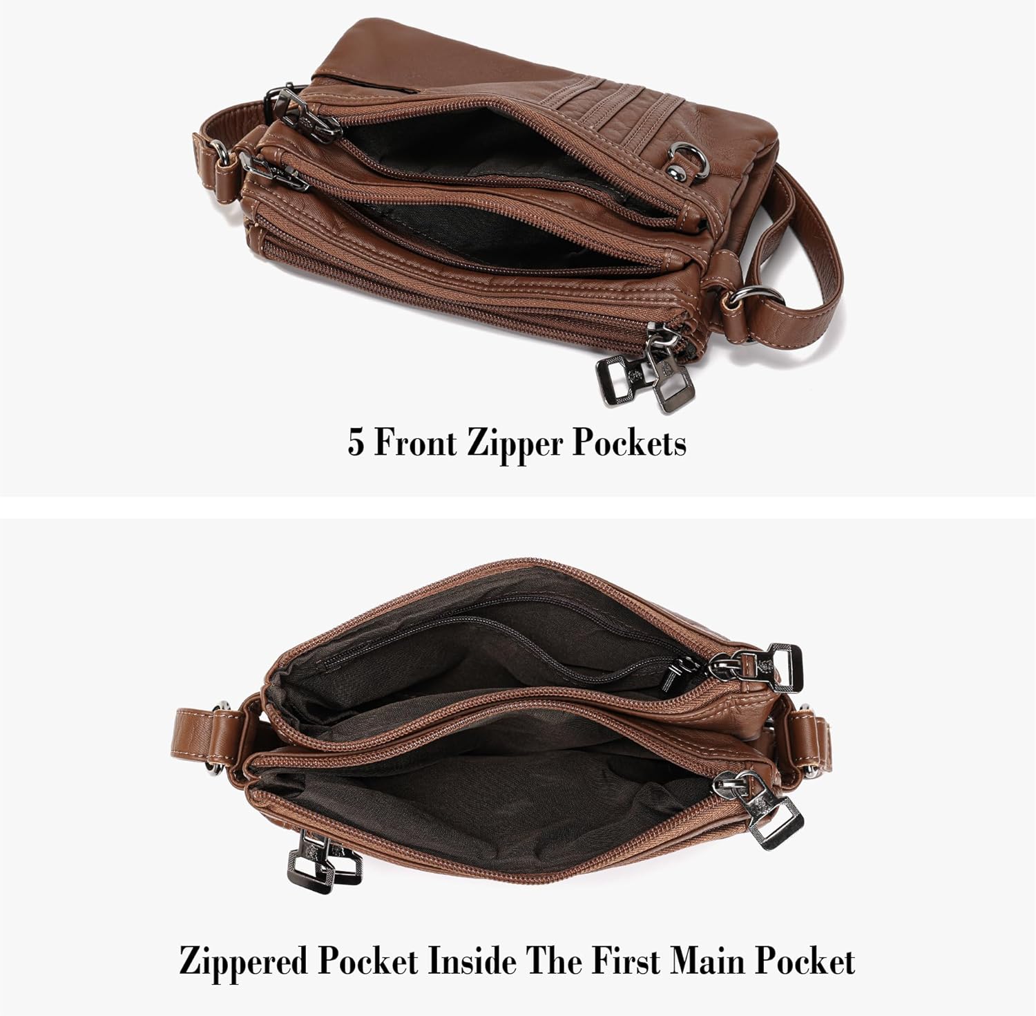 MINICAT Multiple Pockets Small Crossbody Purse Cell Phone Purse Shoulder Bags for Women Cross Body Bag for Woman
