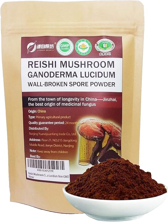 Red Reishi Mushroom Powder (Spore Powder) 7oz (200g) WallBroken Pure