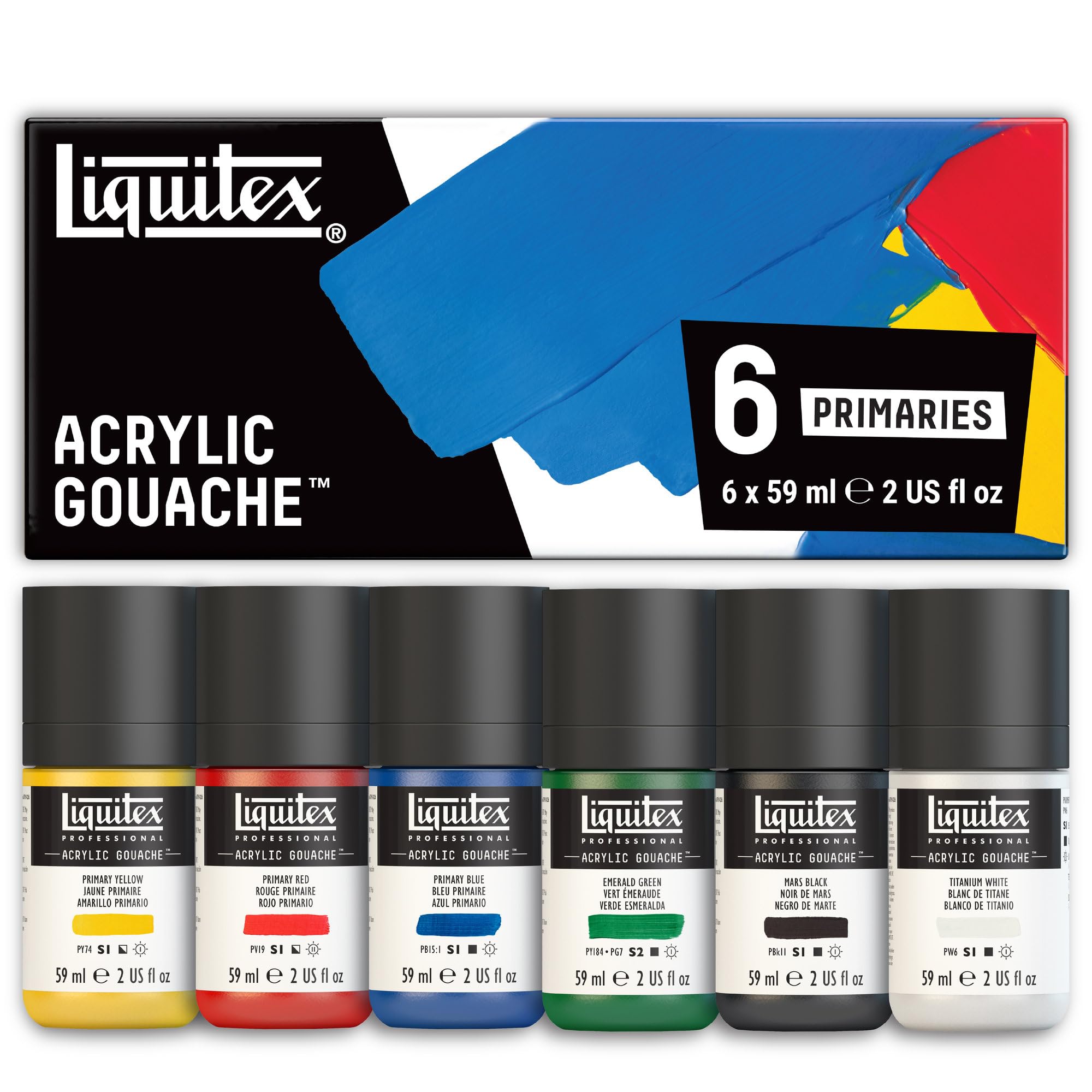 Liquitex Professional Acrylic Gouache Primaries Set