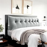 Vista 24 de Almohada de lectura triangular con cuña para cabecero, almohada de apoyo para la espalda para sentarse en la cama, sofá cama, cojín de esquina