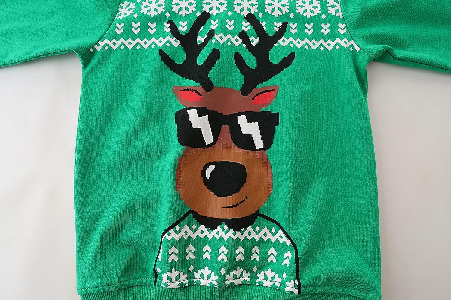 Mrocioa Toddler Boy Girls Sweatshirt Ugly Christmas Sweater Reindeer Shirt Kids Xmas Pullover Sweater Tops 2-7T - Image 6
